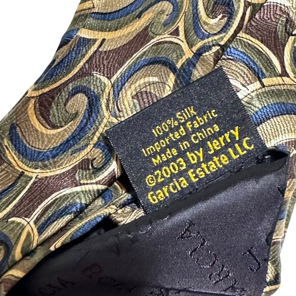 Jerry Garcia Vintage 100% Silk Swirl Emerging Elephant Collection Necktie Tie - Picture 5 of 5